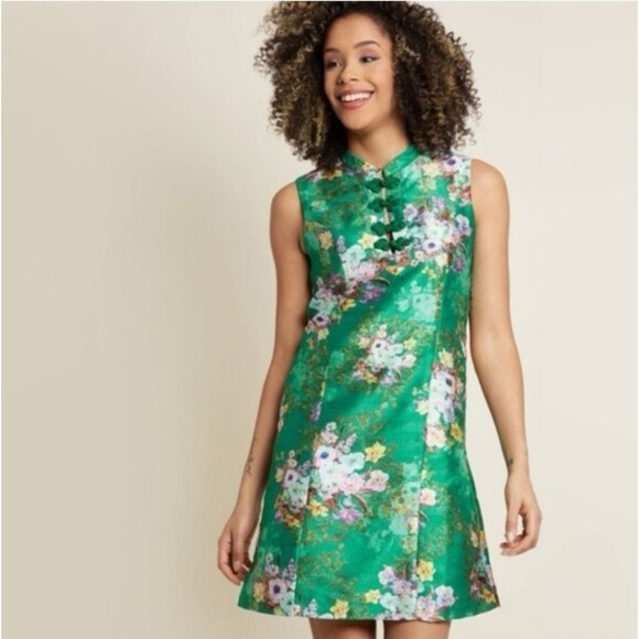 Modcloth Dresses & Skirts - MODCLOTH Sleeveless Sheath Mini Dress 60s Floral Rare Era of Aplomb Size M NEW